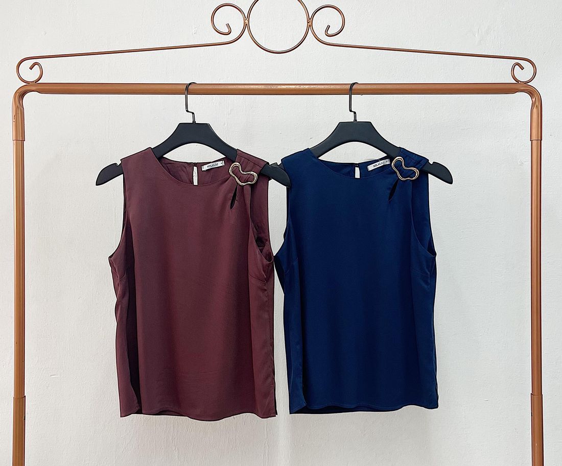 Regata Viscose Sarja Ombro Fivela Orgânica - Milalai