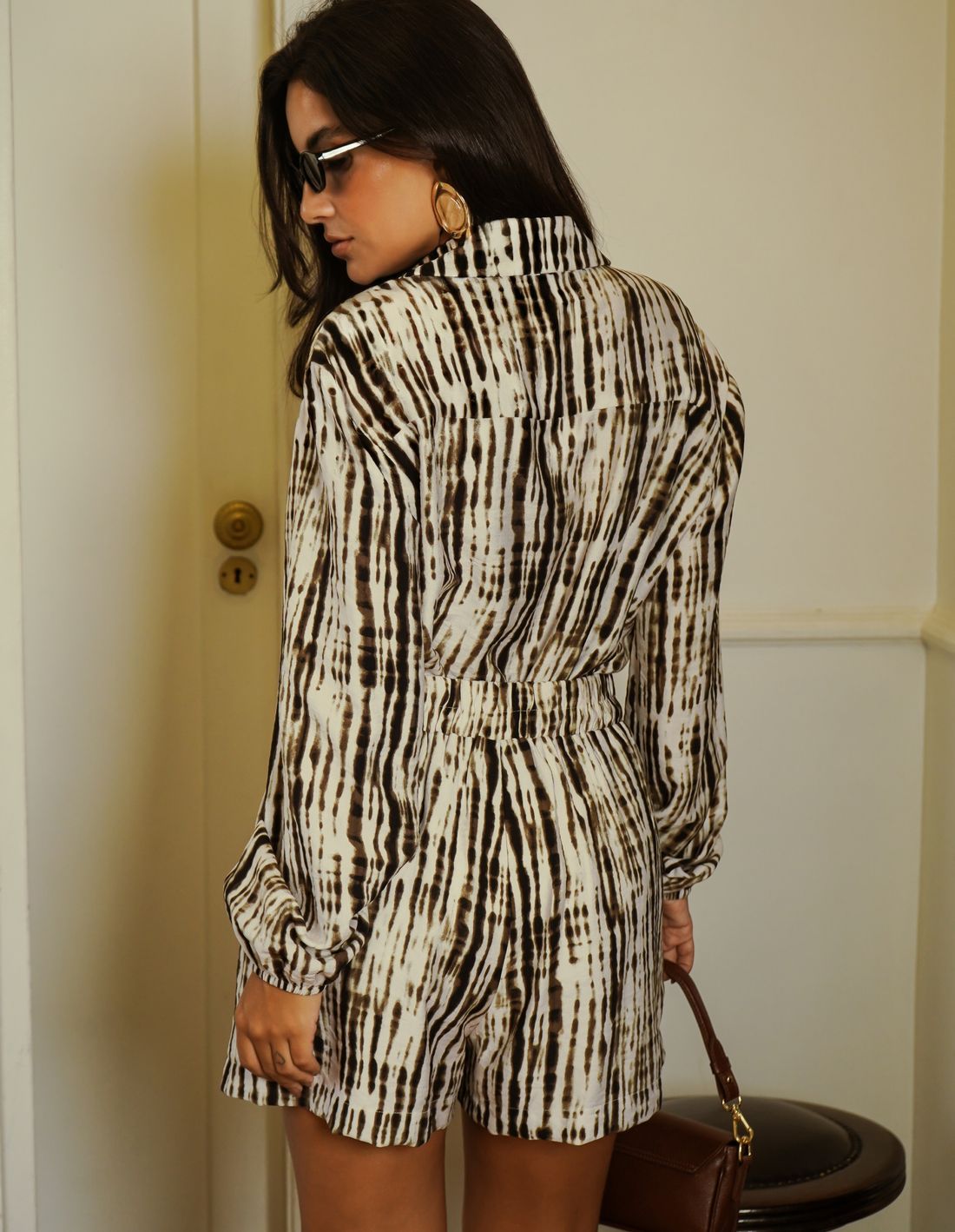 Camisa Alfaiataria Marmorizada - Donna Ritz Camisa Alfaiataria Marmorizada - Donna Ritz