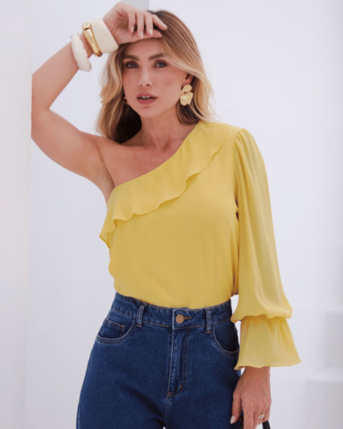 Blusa Um Ombro Yoryu - Donna Ritz Blusa Um Ombro Yoryu - Donna Ritz