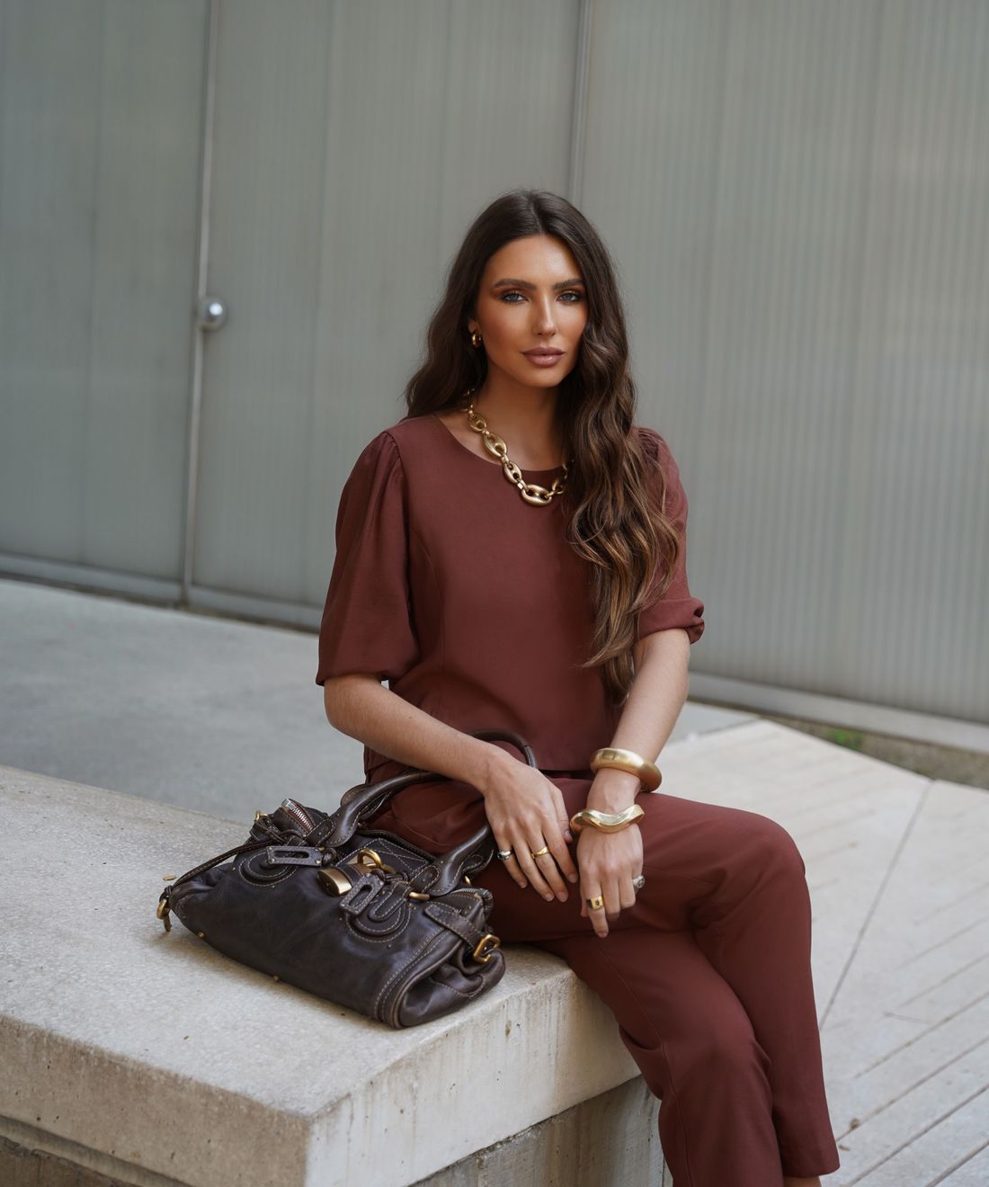 Blusa Manga 3/4 Detalhe Fenda - Doce Flor Blusa Manga 3/4 Detalhe Fenda - Doce Flor