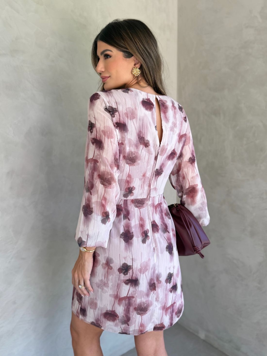 Vestido Curto Estampa Floral Exclusiva - Donna Ritz