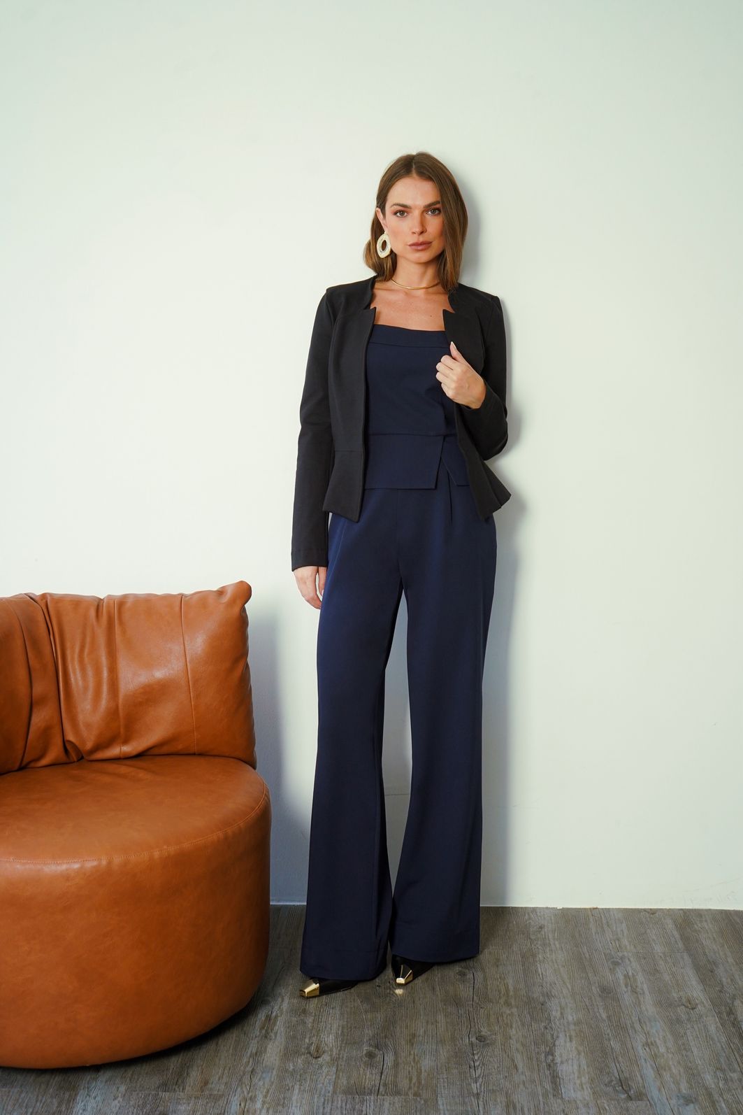 Top Alongado Barra Transpassada - Donna Ritz Top Alongado Barra Transpassada - Donna Ritz