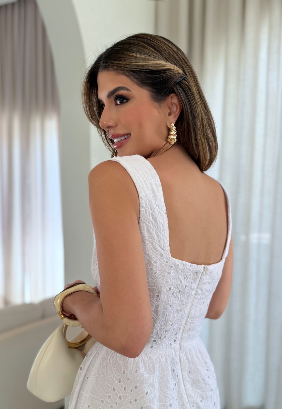 Vestido Midi De Laise - Doce Flor