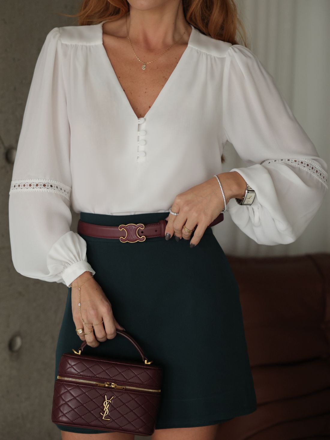 Shorts Saia Alfaiataria Com Zíper - Milalai