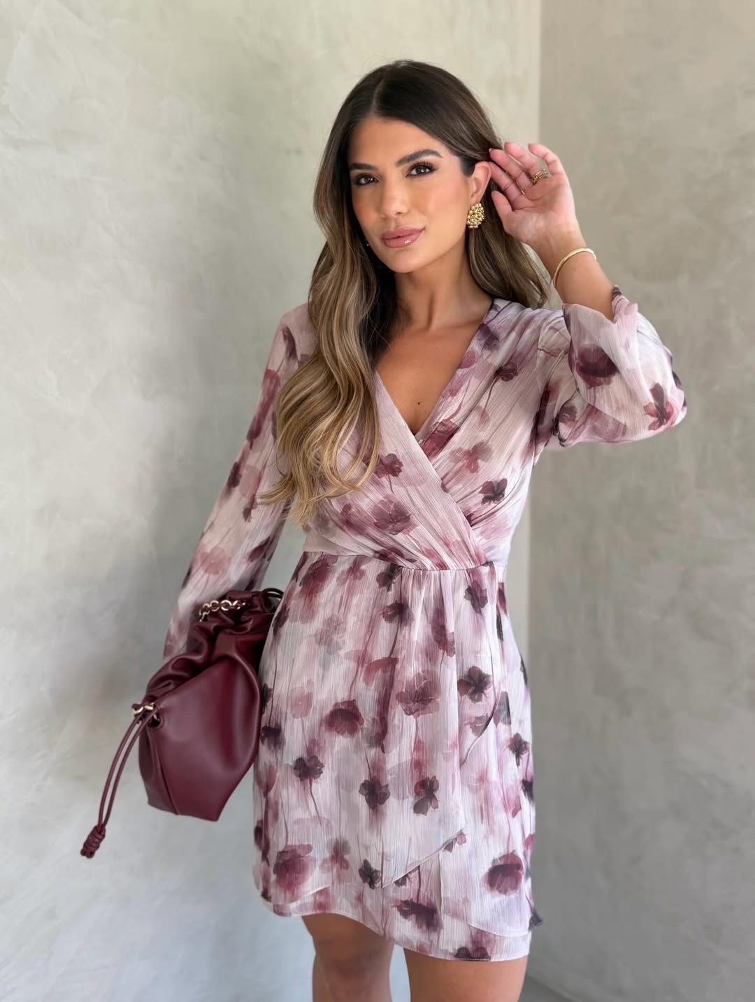 Vestido Curto Estampa Floral Exclusiva - Donna Ritz