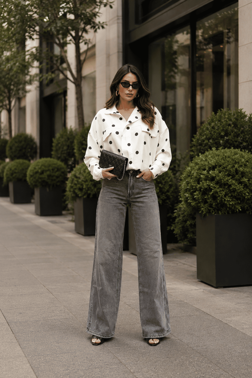 Jaqueta Oversized Poá Jaqueta Oversized Poá