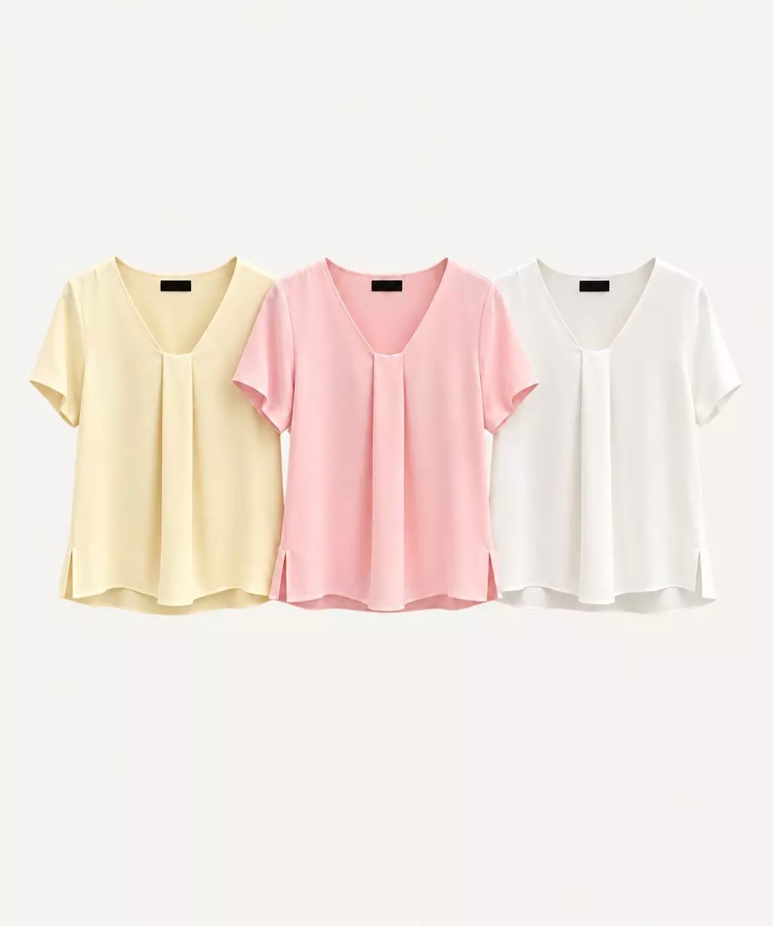 Blusa Alfaiataria Prega Decote - Doce Flor