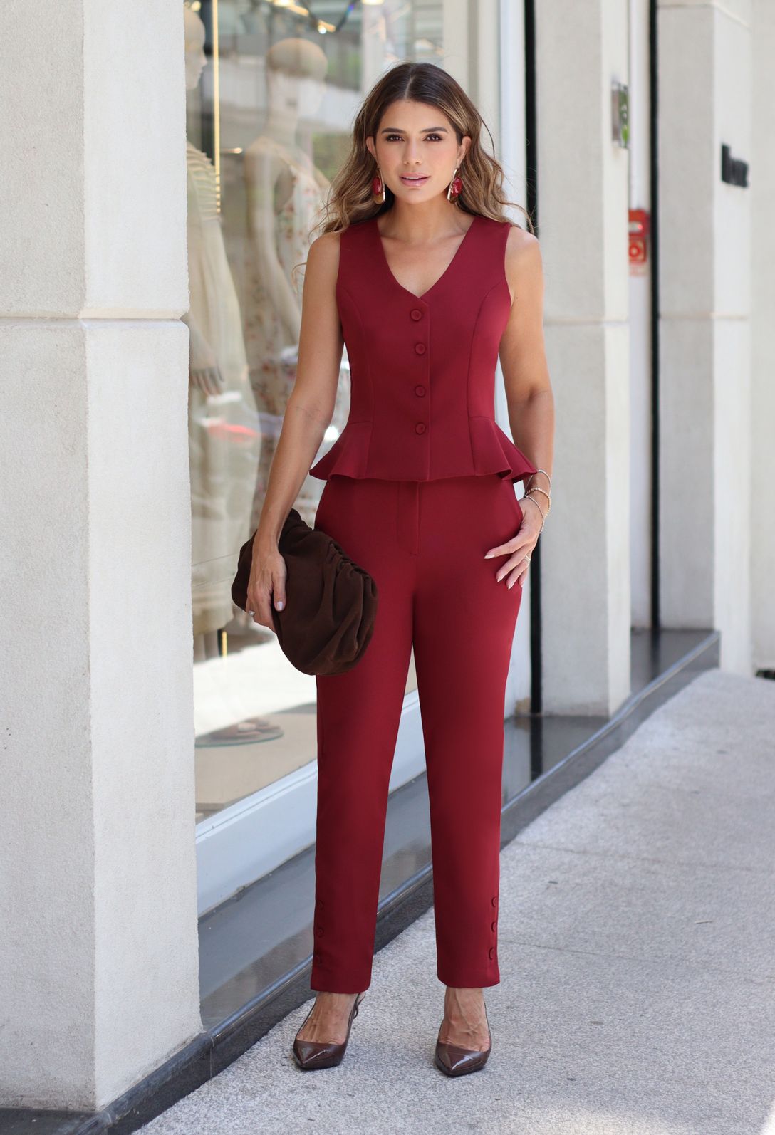 Colete Alfaiataria Com Peplum - Doce Flor