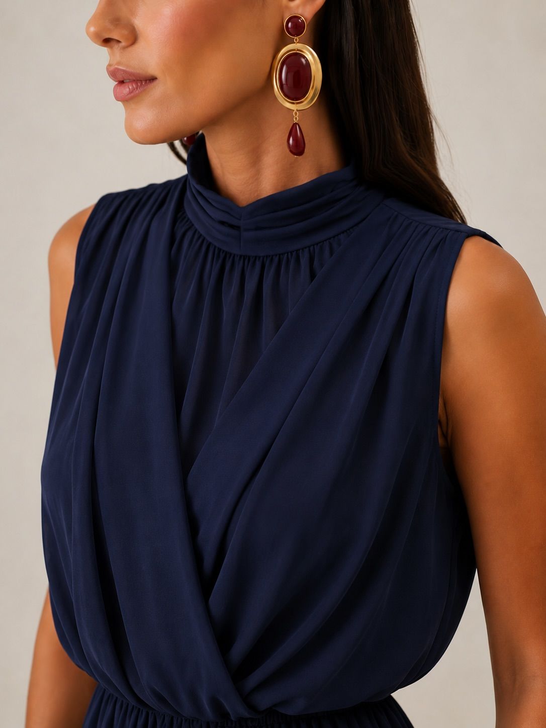Calça Crepe Aladim Com Elástico Barra - Milalai Calça Crepe Aladim Com Elástico Barra - Milalai