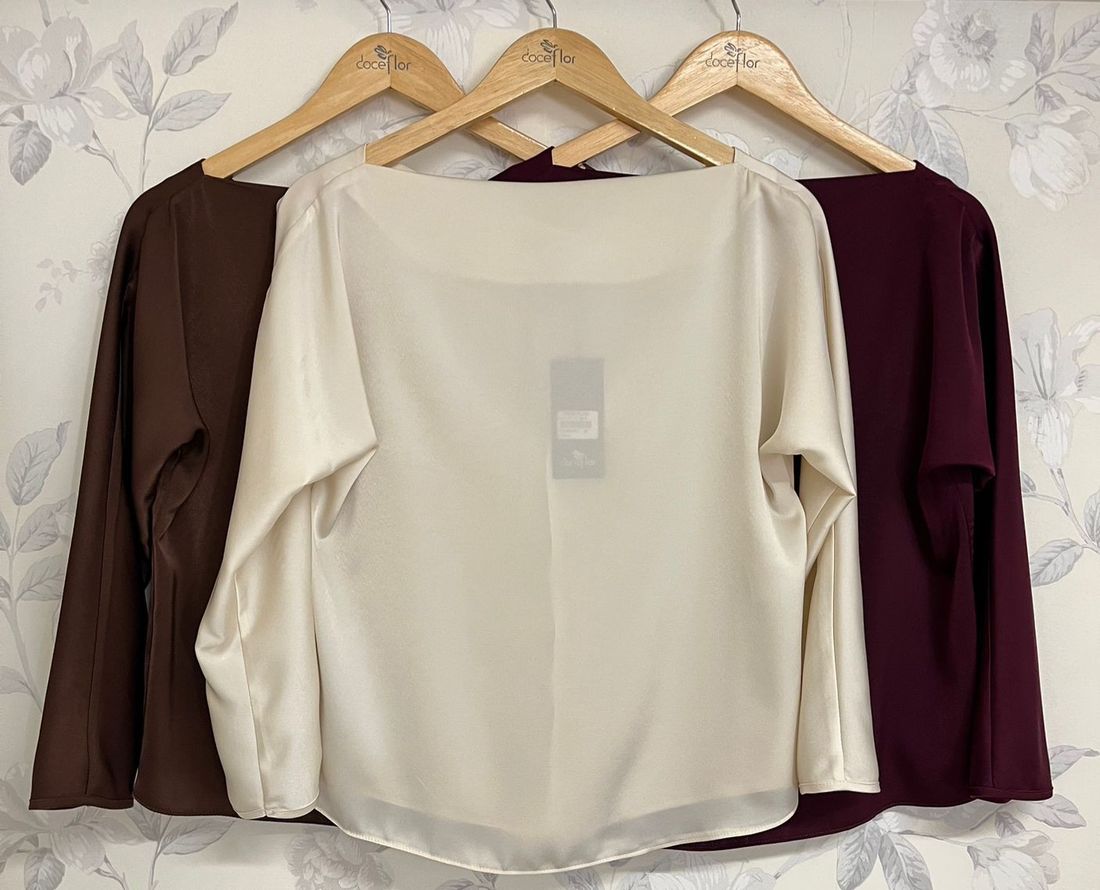 Blusa Decote Canoa - Doce Flor Blusa Decote Canoa - Doce Flor