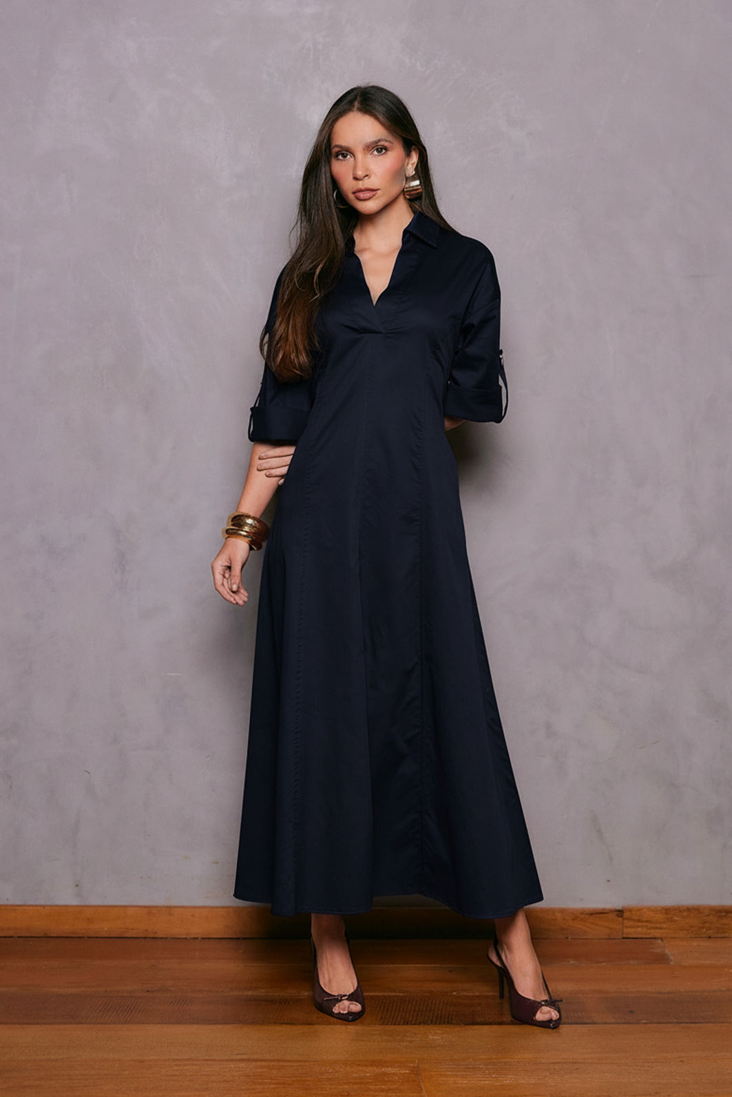 Vestido Chemise Com Corset - Unique Chic