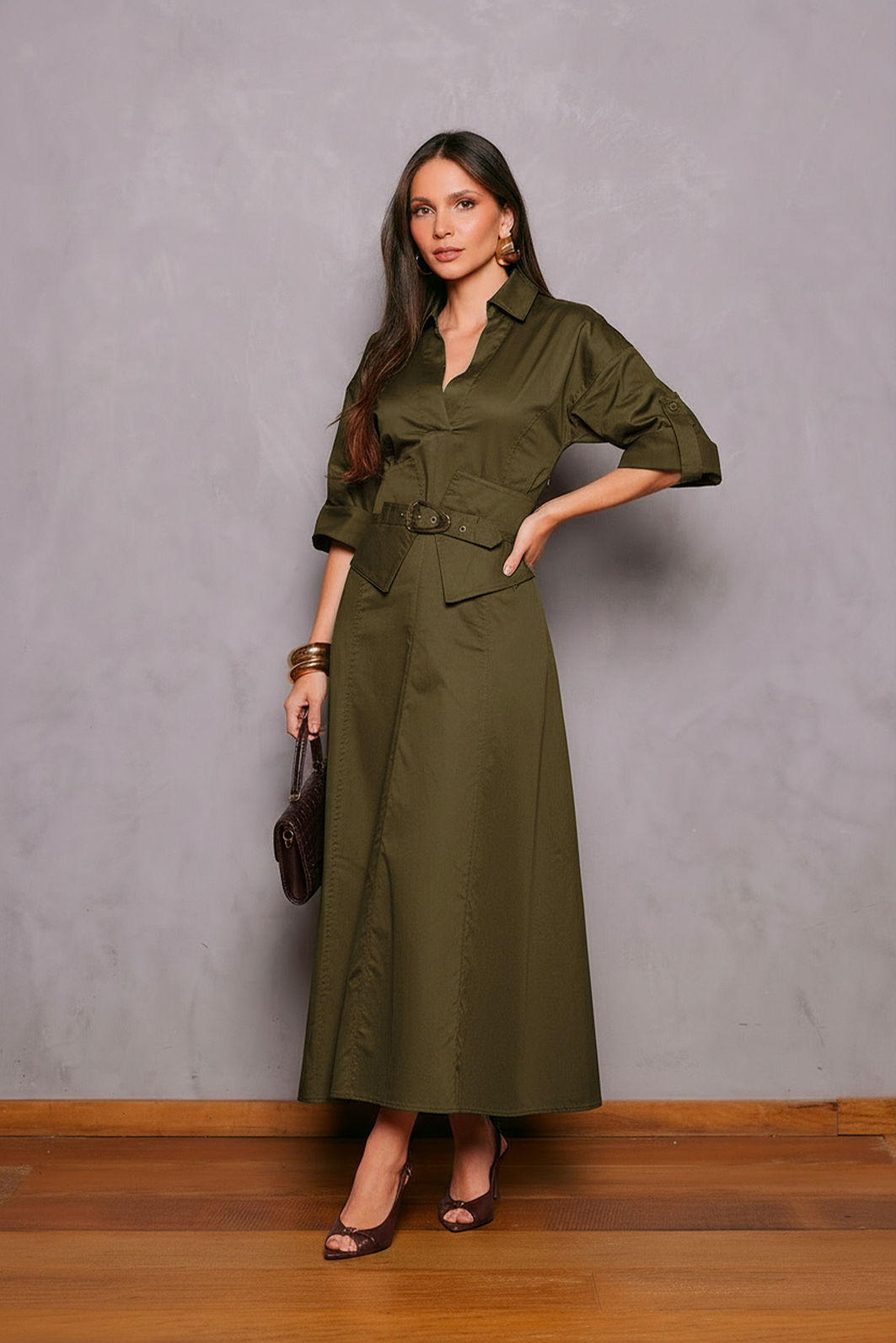 Vestido Chemise Com Corset - Unique Chic