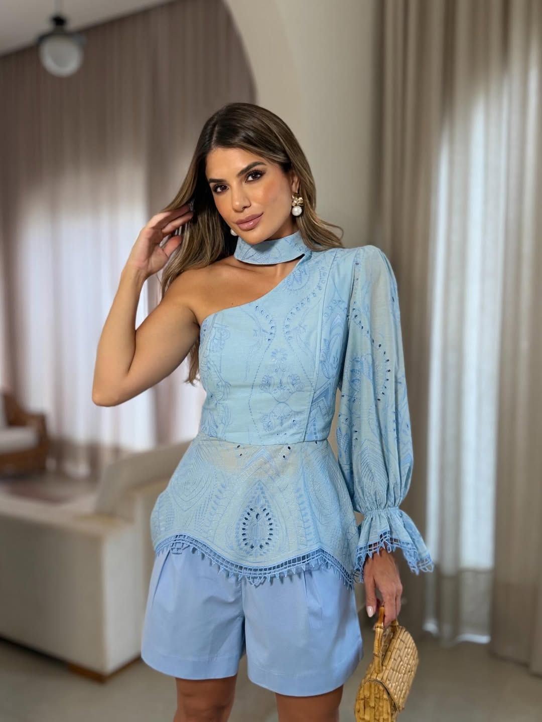 Blusa Laise Um Ombro Só - Reve Brand