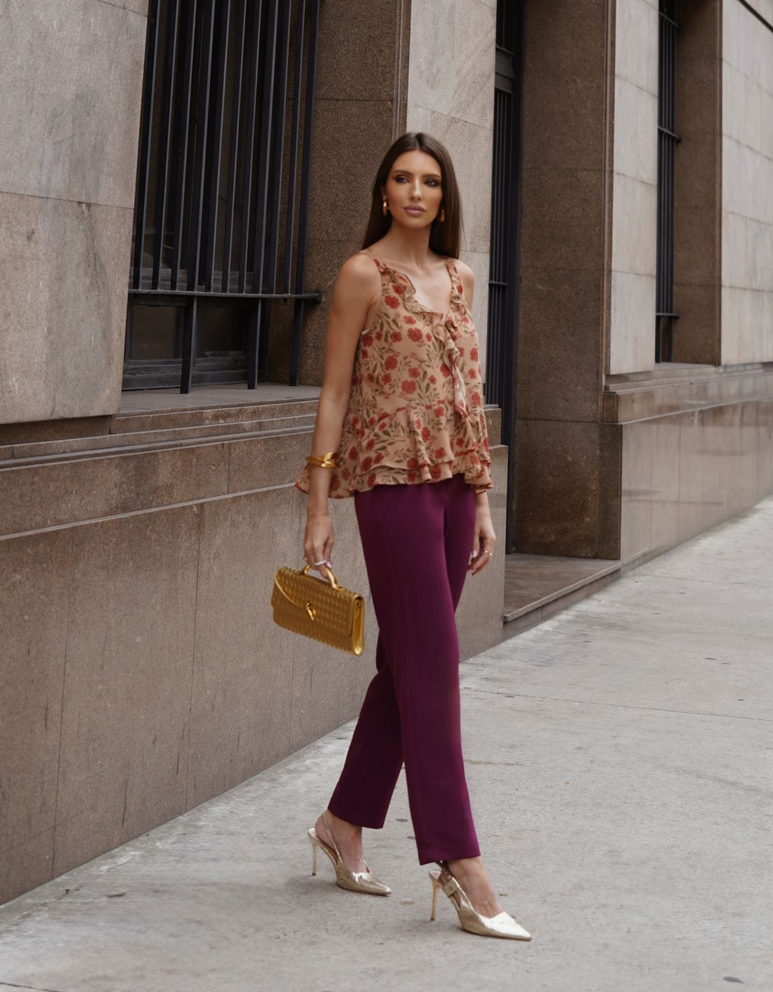 Calça Com Bolsos e Cinto - Doce Flor Calça Com Bolsos e Cinto - Doce Flor