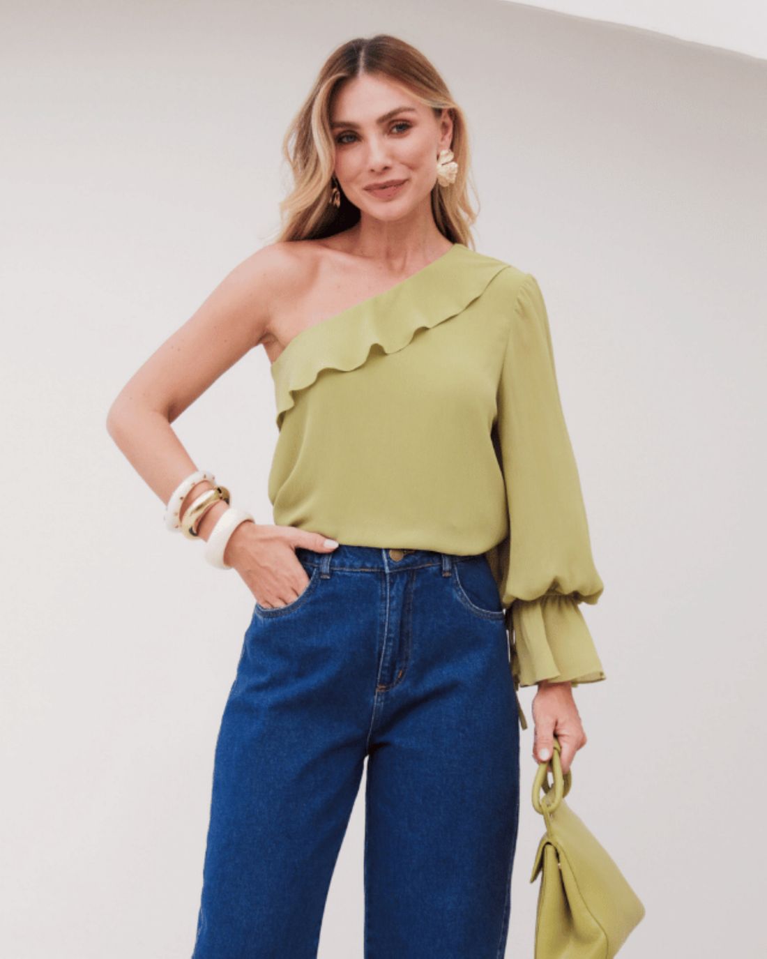 Blusa Um Ombro Yoryu - Donna Ritz Blusa Um Ombro Yoryu - Donna Ritz