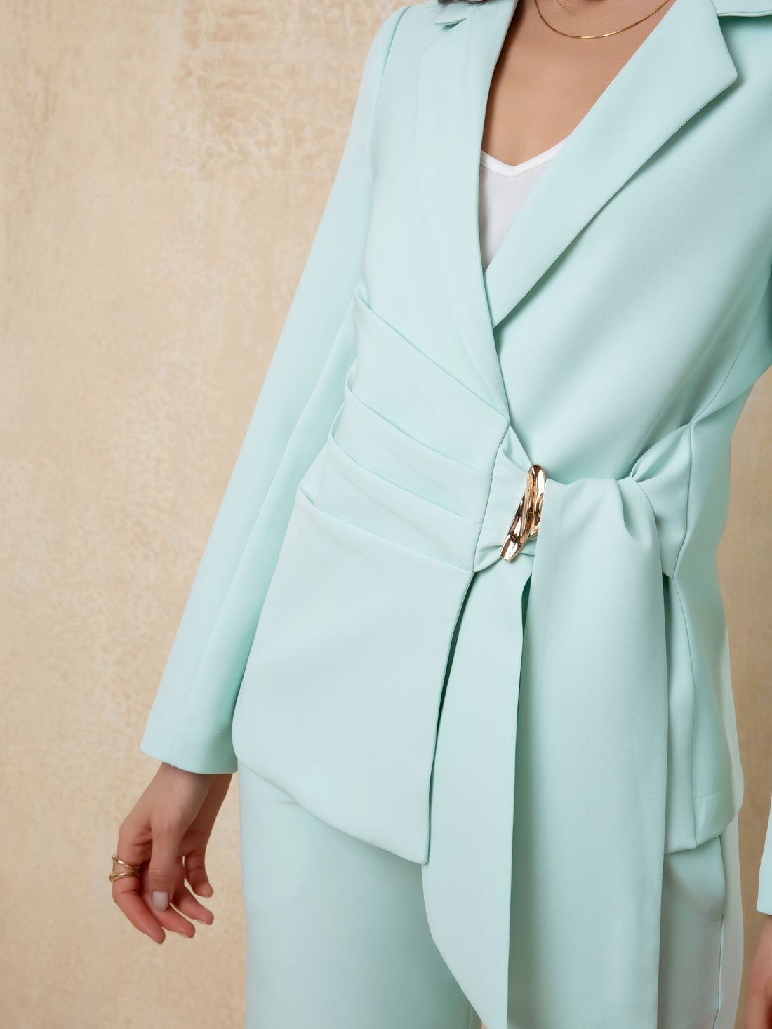 Blazer Transpassado Com Fivela - Doce Flor