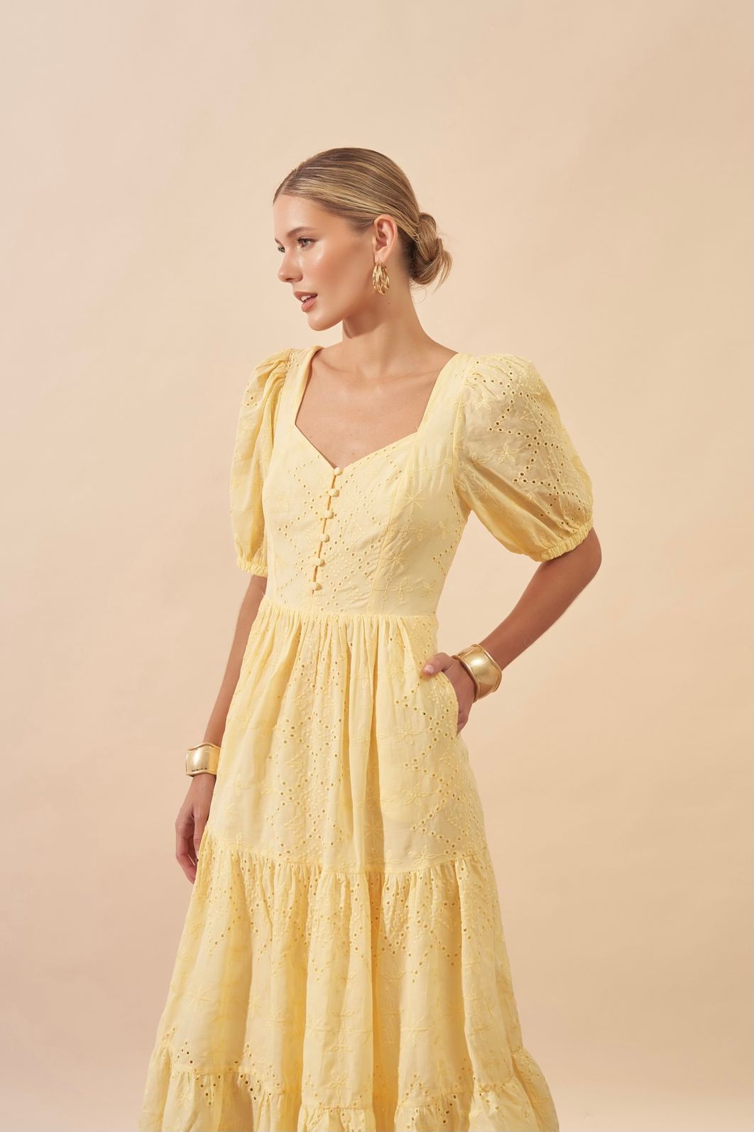 Vestido Laise Decote Princesa - Milalai Vestido Laise Decote Princesa - Milalai