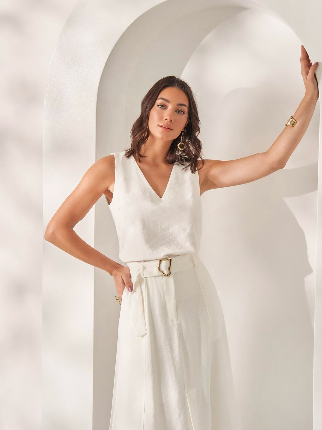 Regata Twill Decote V Fenda - Milalai Regata Twill Decote V Fenda - Milalai