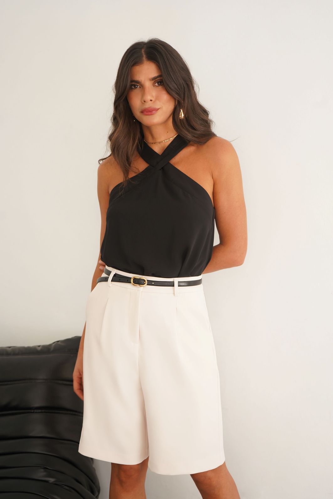 Regata Halter Yoryu Decote Cruzado - Donna Ritz