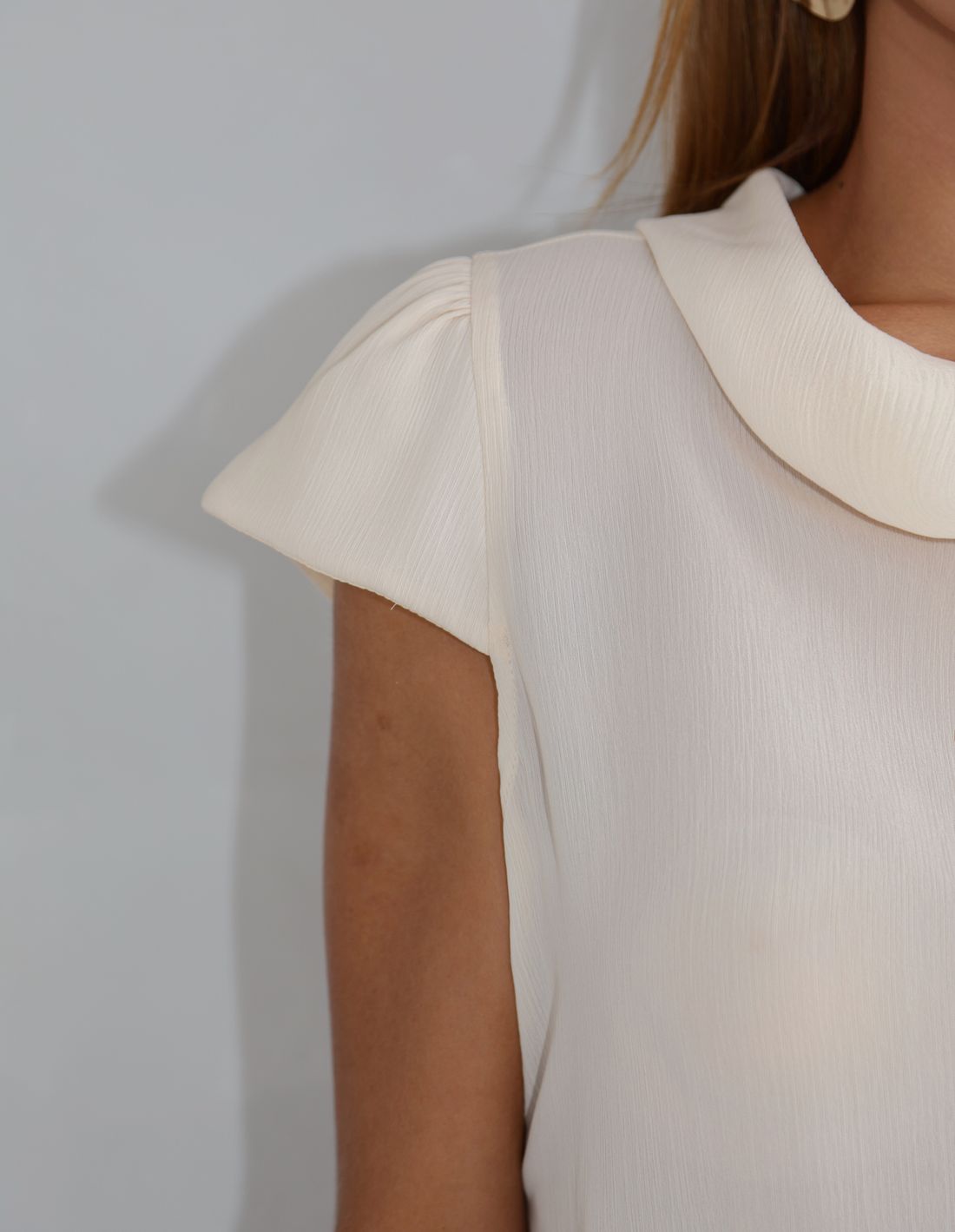 Blusa Crepe Com Gola - Doce Flor