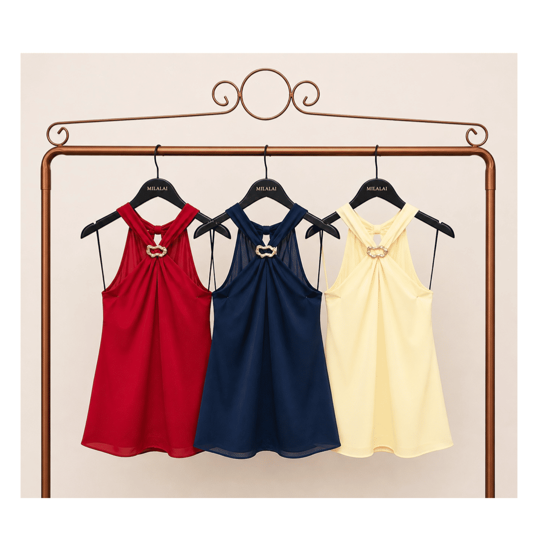 Regata Crepe Fivela Orgânica -Milalai