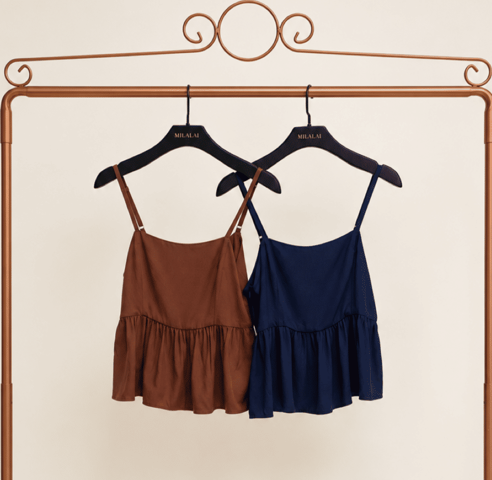Regata Viscose Peplum Alça Fina - Milalai Regata Viscose Peplum Alça Fina - Milalai