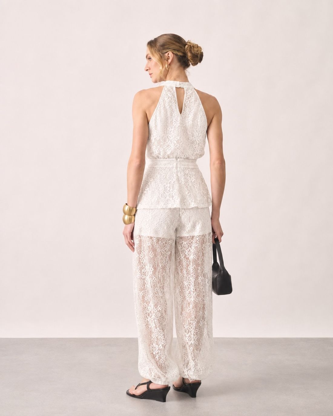 Calça Renda com Transparência - Milalai Calça Renda com Transparência - Milalai