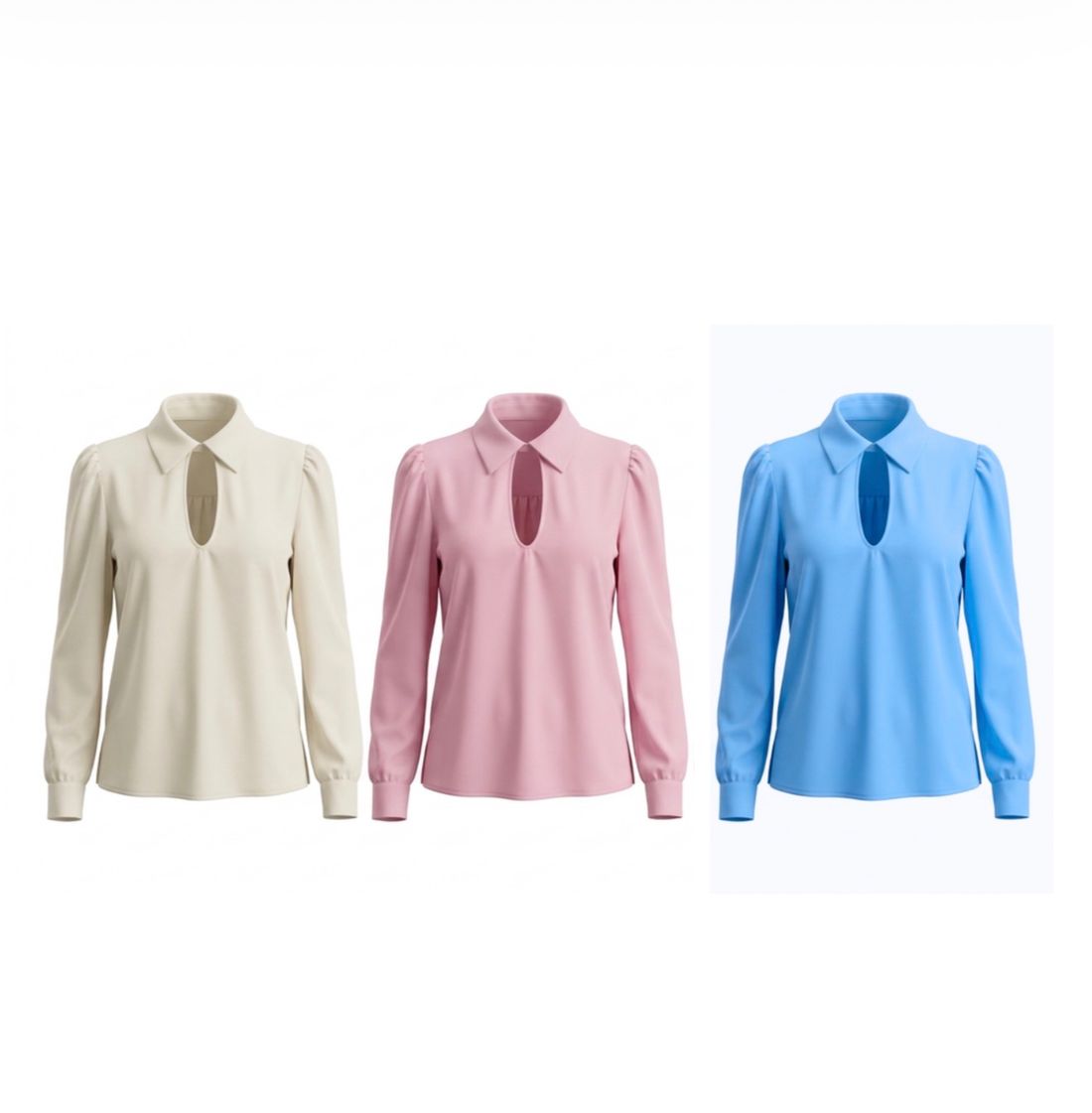 Blusa Crepe Gola Com Decote Acetinada - Doce Flor