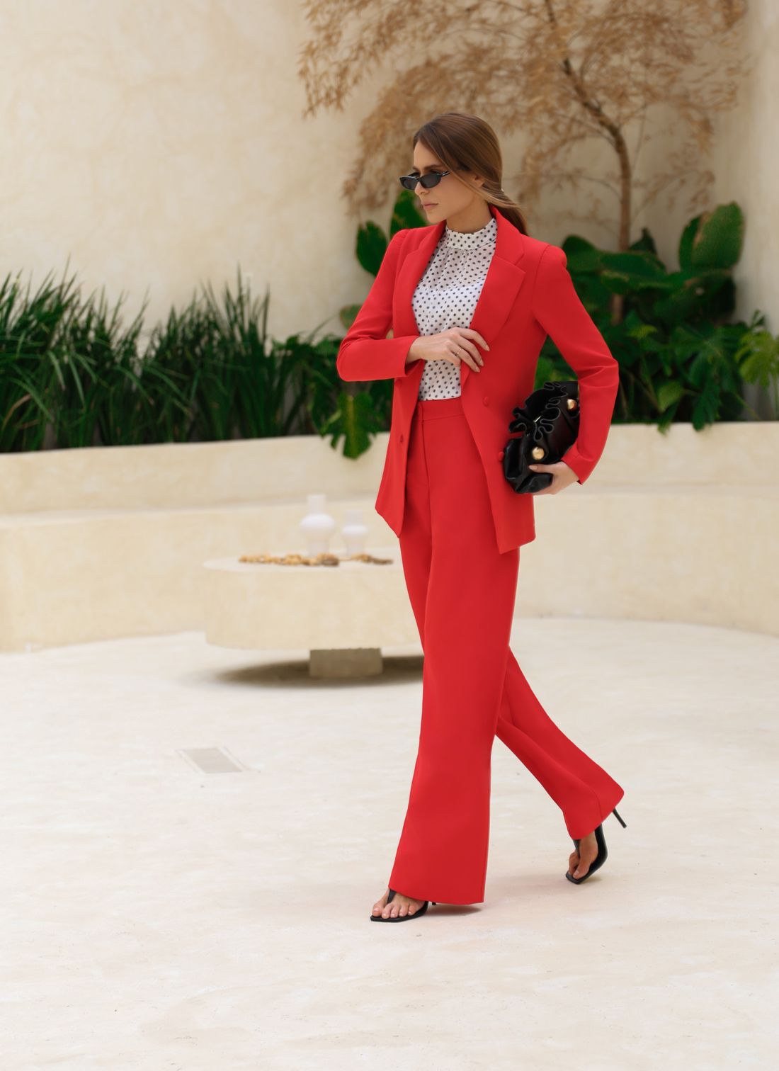 Calça Wide Leg Com Passante - Doce Flor