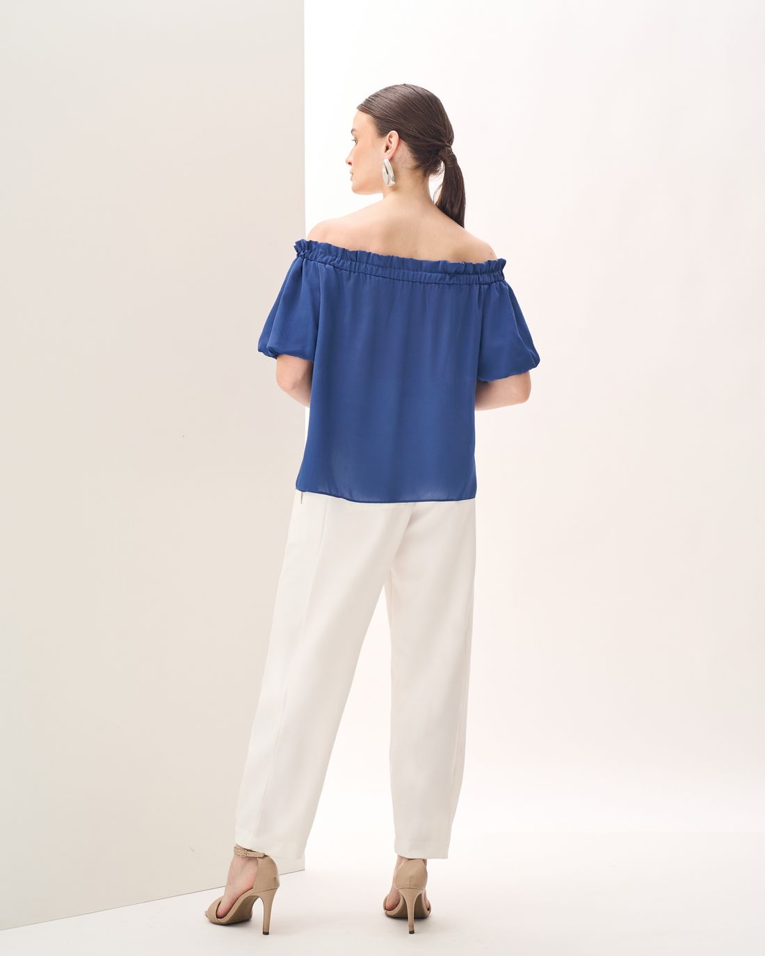 Blusa Crepe Ombro a Ombro - Milalai Blusa Crepe Ombro a Ombro - Milalai