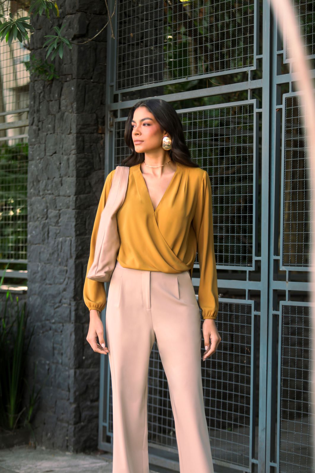 Blusa Transpassado Com Pregas - Donna Ritz Blusa Transpassado Com Pregas - Donna Ritz