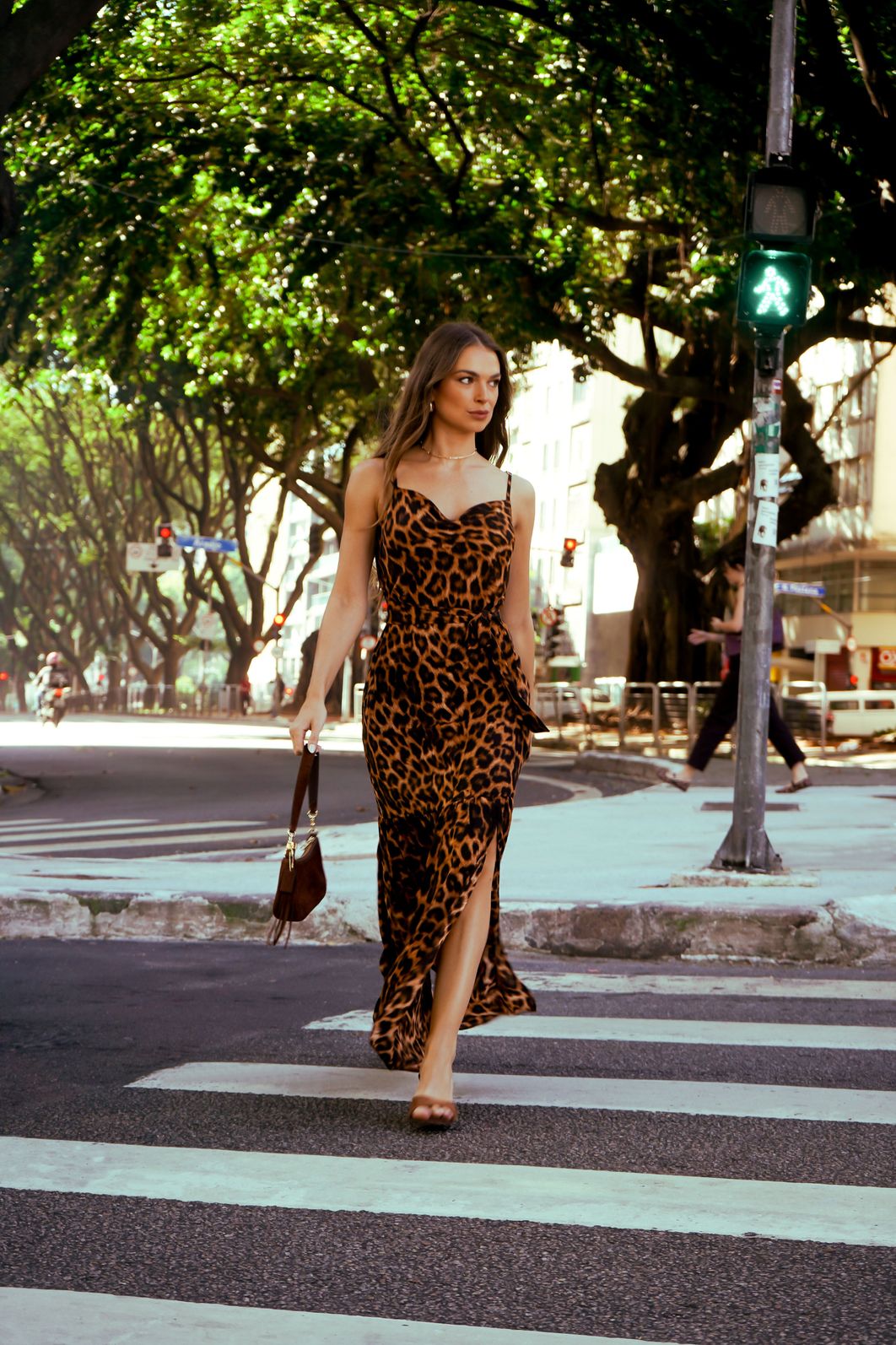 Vestido Longo Degagê Onça - Donna Ritz Vestido Longo Degagê Onça - Donna Ritz