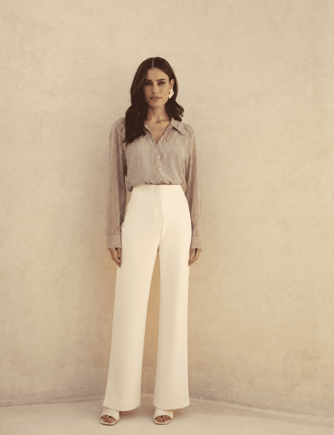 Camisa Chiffon Listras - Donna Ritz Camisa Chiffon Listras - Donna Ritz