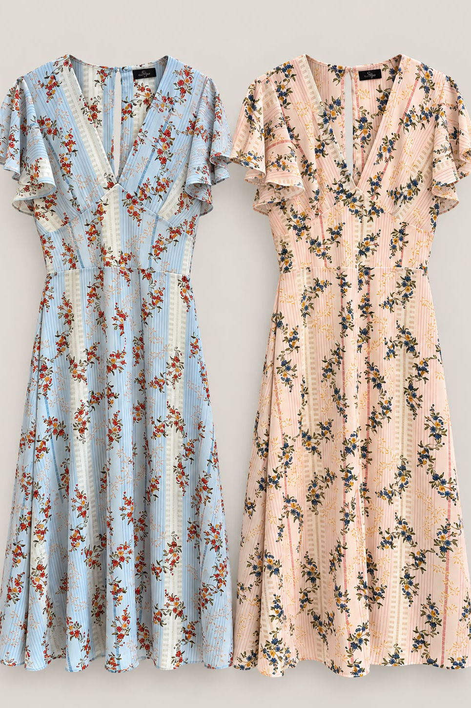 Vestido Midi Chiffon Floral - Doce Flor