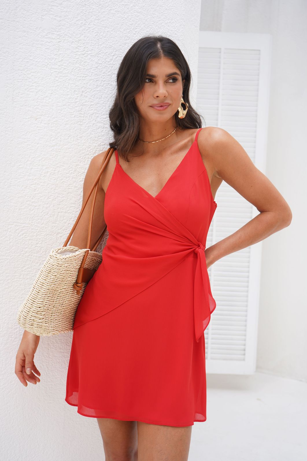 Vestido Curto Yoryu Transpassado - Donna Ritz Vestido Curto Yoryu Transpassado - Donna Ritz