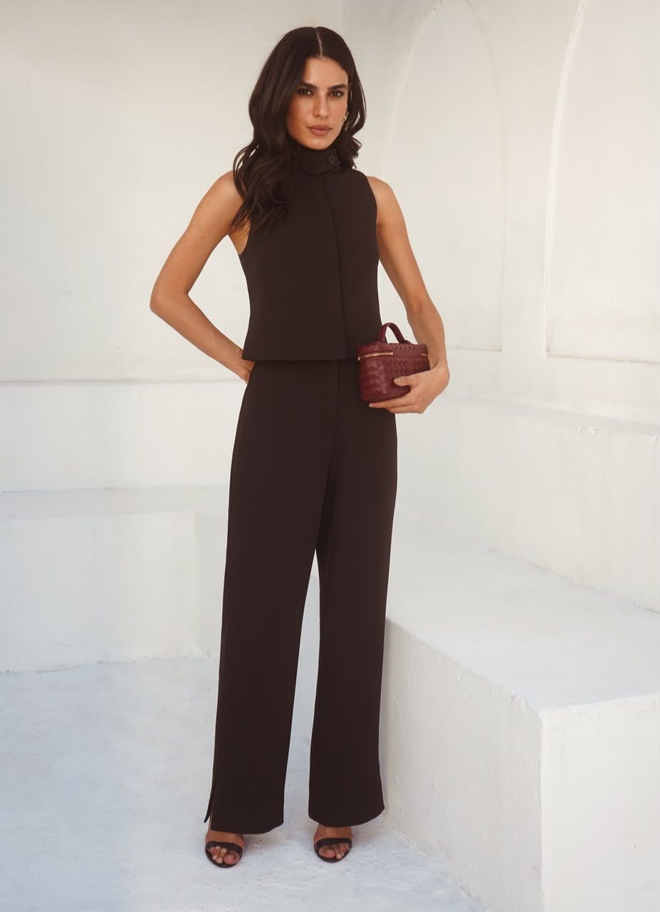 Calça Slim Fenda Span - Donna Ritz Calça Slim Fenda Span - Donna Ritz