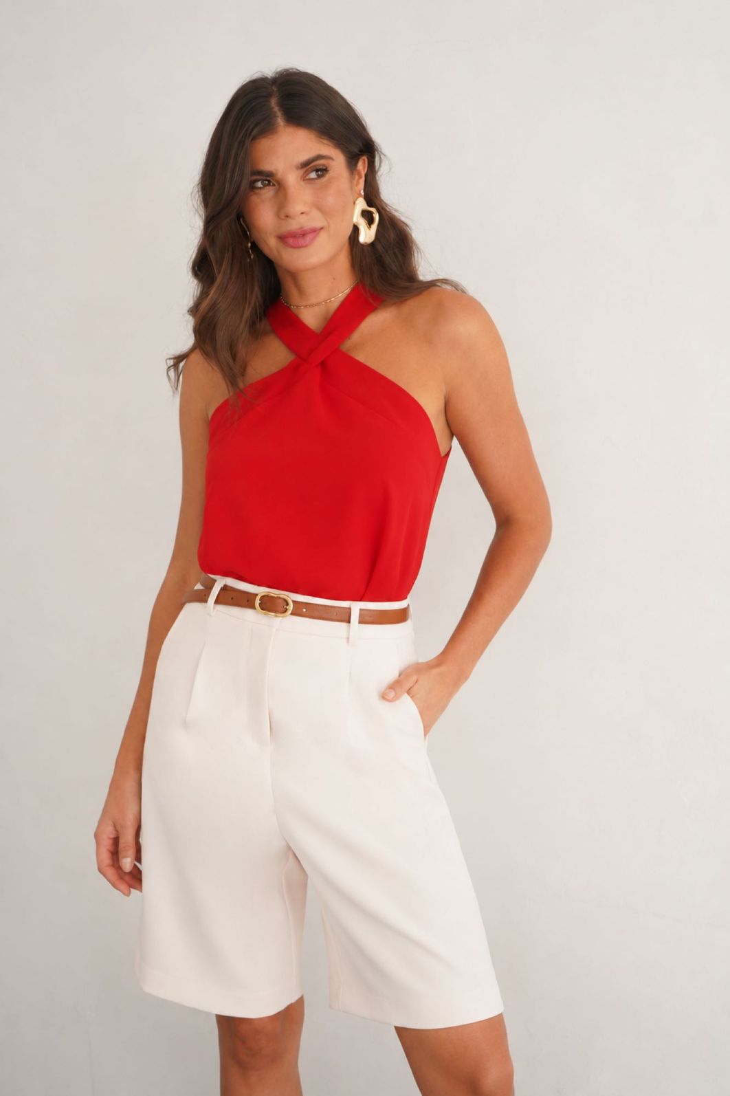 Regata Halter Yoryu Decote Cruzado - Donna Ritz