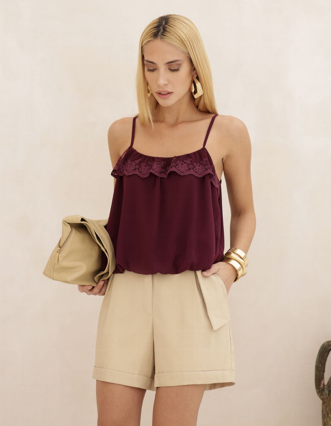 Regata Balonê Renda - Doce Flor