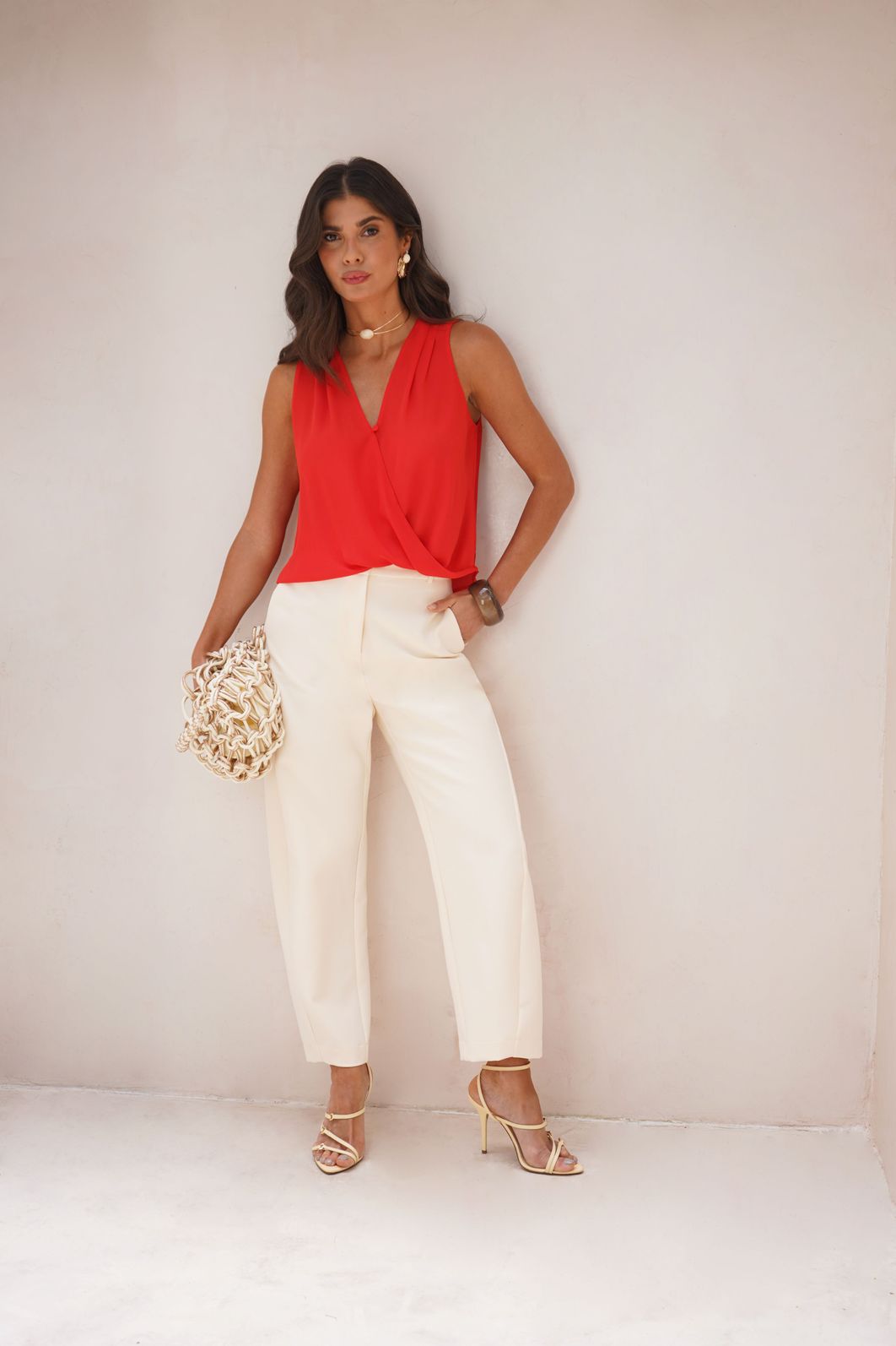 Regata Crepe Transpassada - Donna Ritz