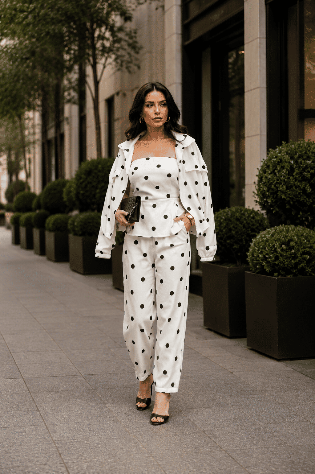 Jaqueta Oversized Poá Jaqueta Oversized Poá