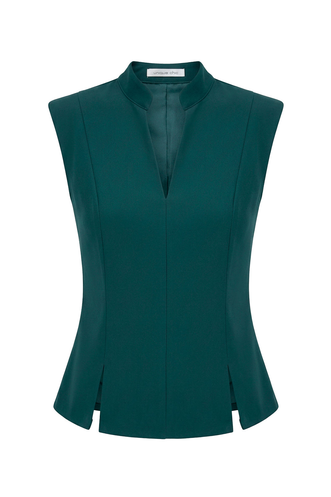 Blusa Alfaiataria Decote V - Unique Chic Blusa Alfaiataria Decote V - Unique Chic