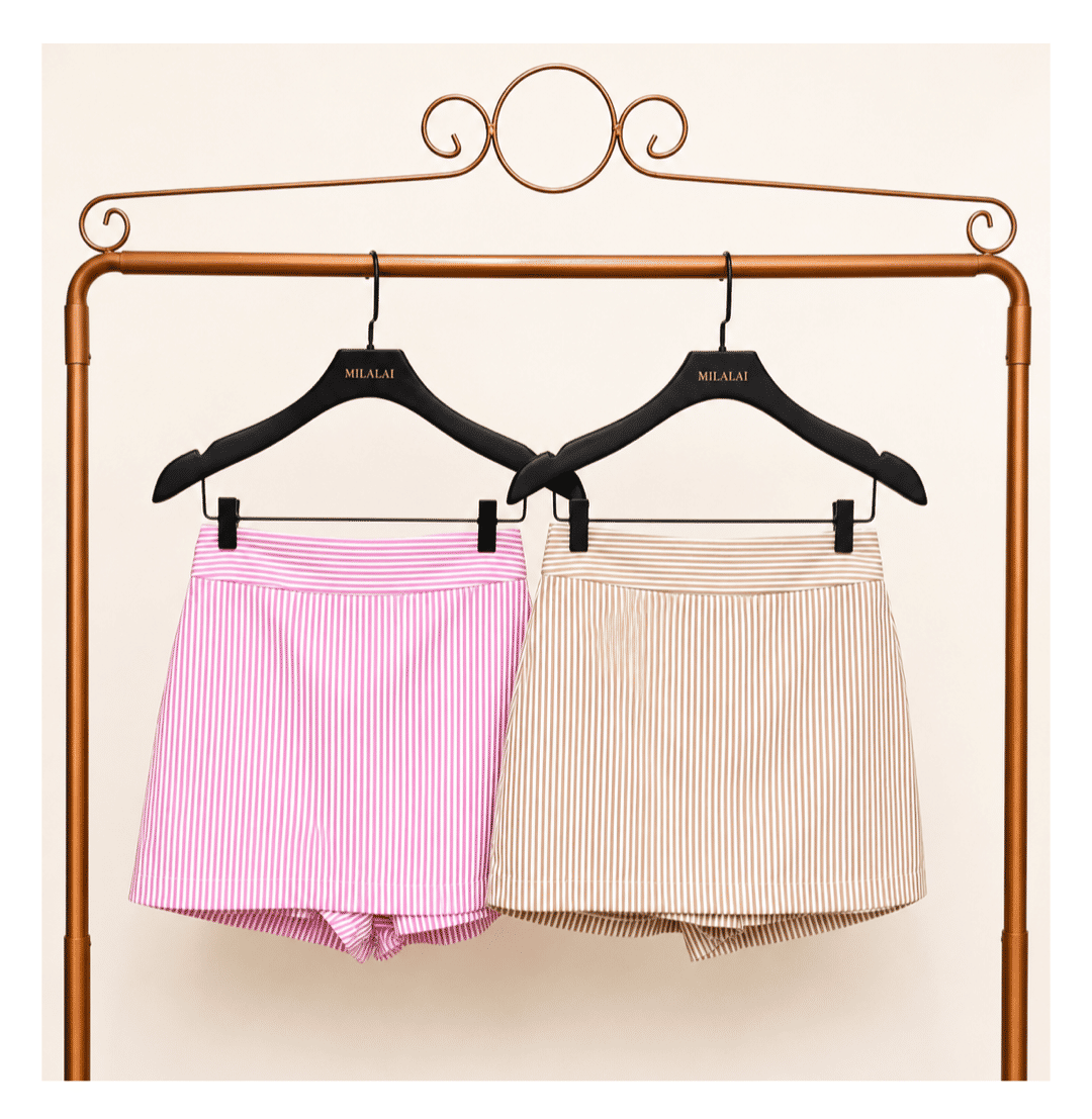 Shorts Saia Algodão Listrado - Milalai
