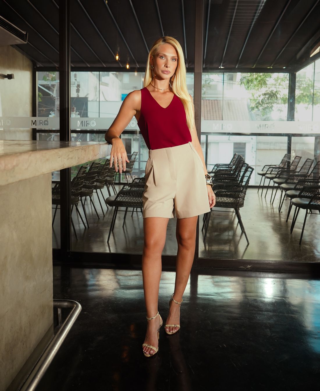 Shorts Pregas e Passante - Donna Ritz