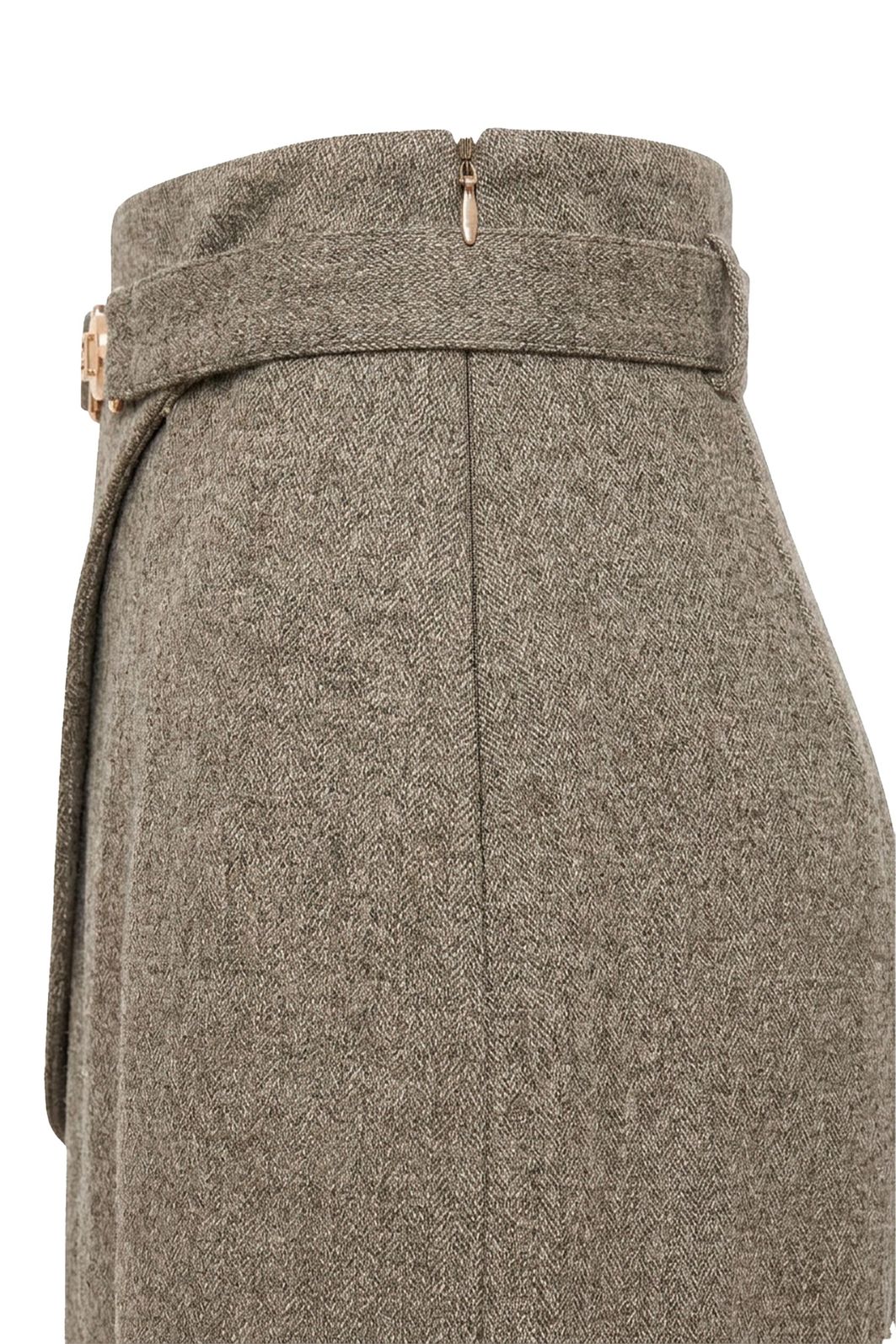 Saia Tweed Com Cinto Removível - Unique Chic Saia Tweed Com Cinto Removível - Unique Chic