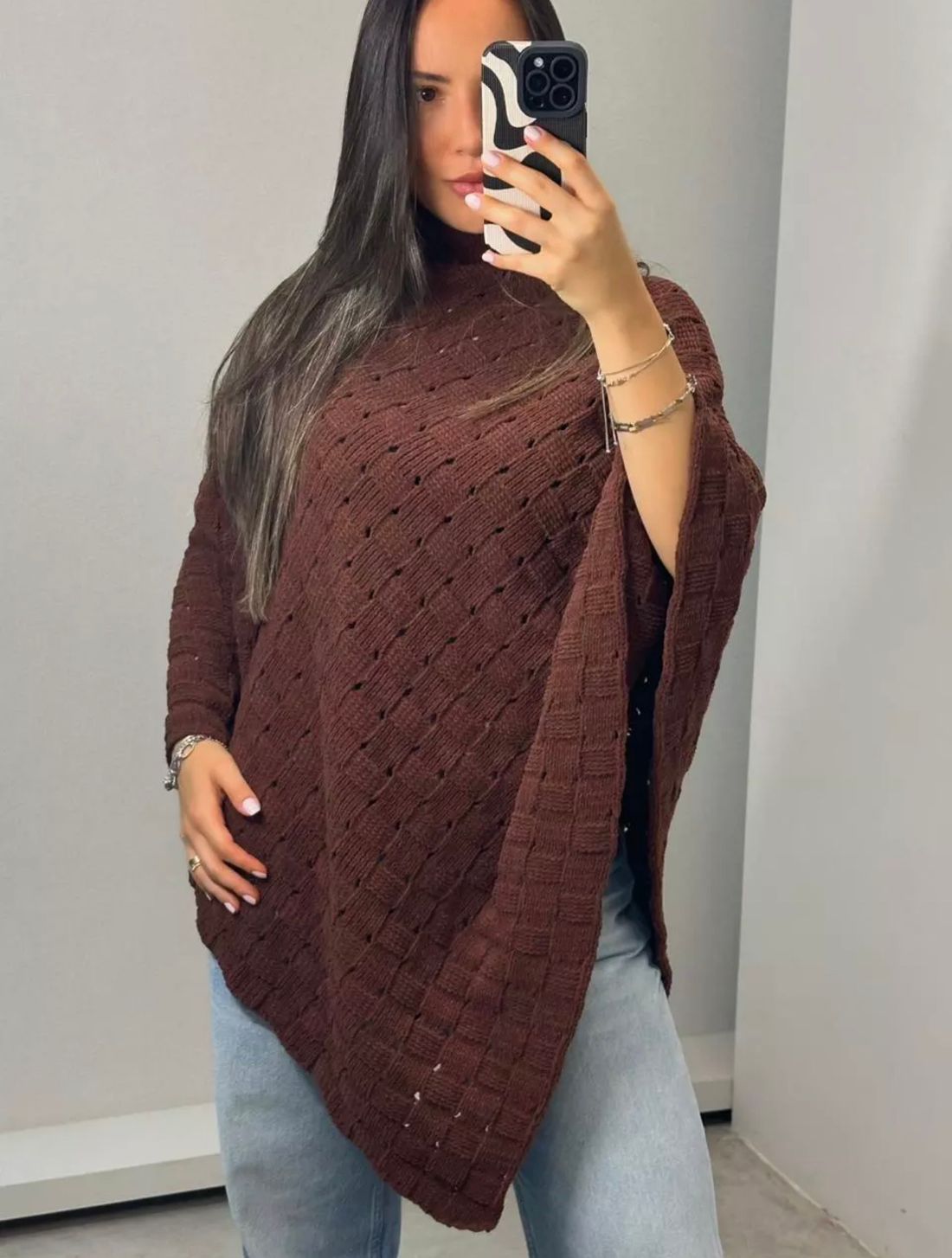 Capa Poncho Tricot Capa Poncho Tricot