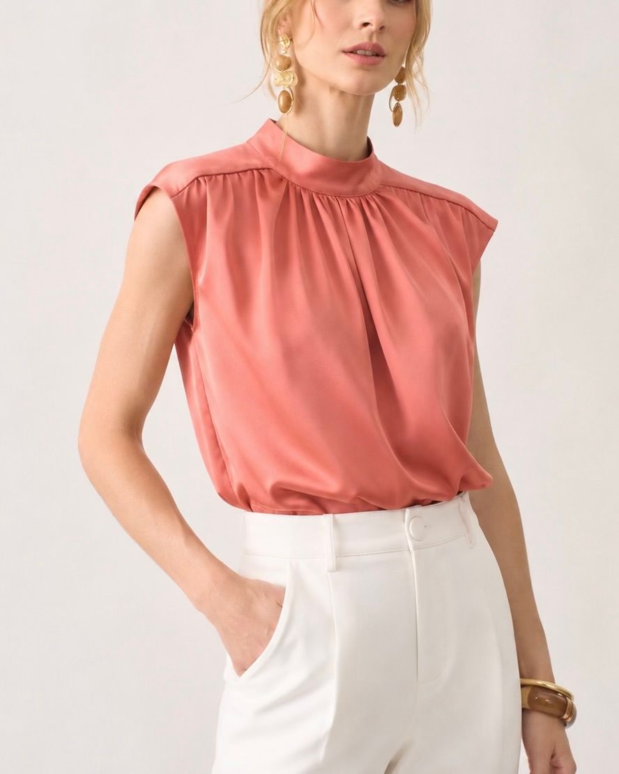 Blusa Crepe Acetinado - Milalai Blusa Crepe Acetinado - Milalai