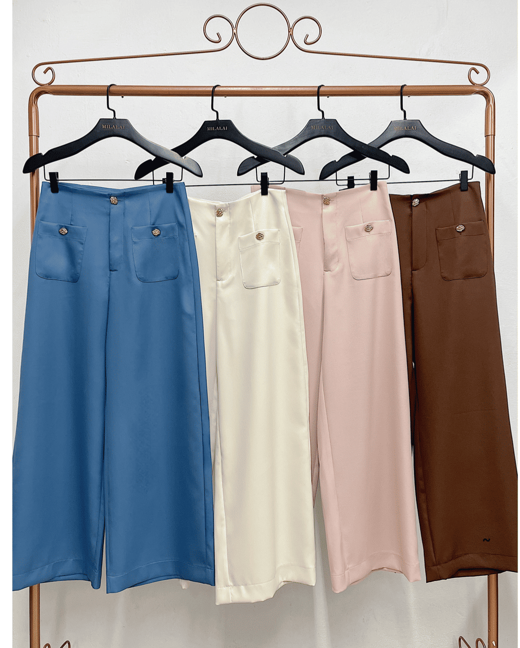 Calça Alfaiataria Mista Pantacourt - Milalai Calça Alfaiataria Mista Pantacourt - Milalai
