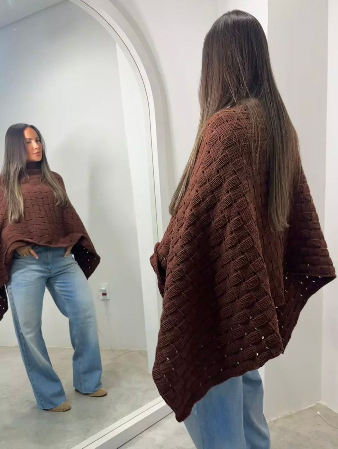 Capa Poncho Tricot Capa Poncho Tricot