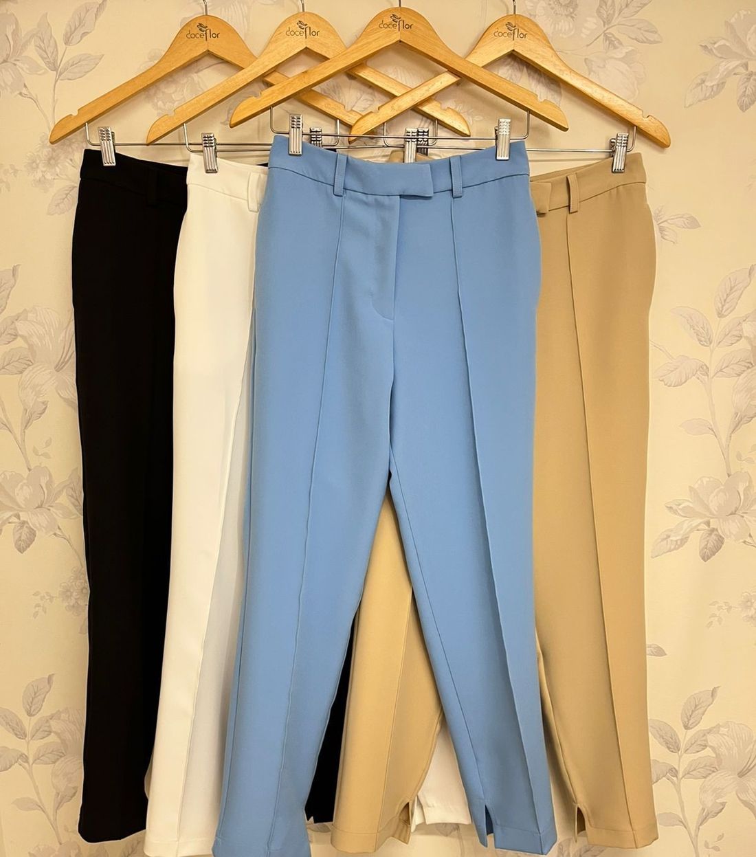 Calça Alfaiataria Com Nervura - Doce Flor