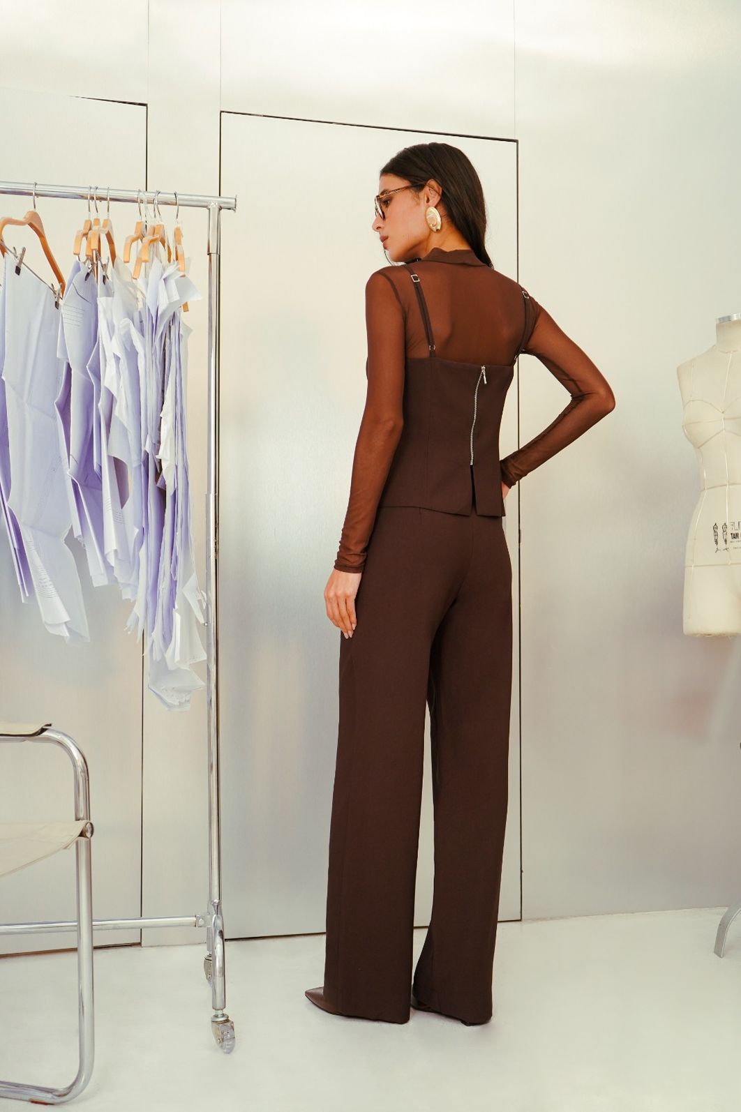 Calça Reta Basic Twill - Donna Ritz Calça Reta Basic Twill - Donna Ritz